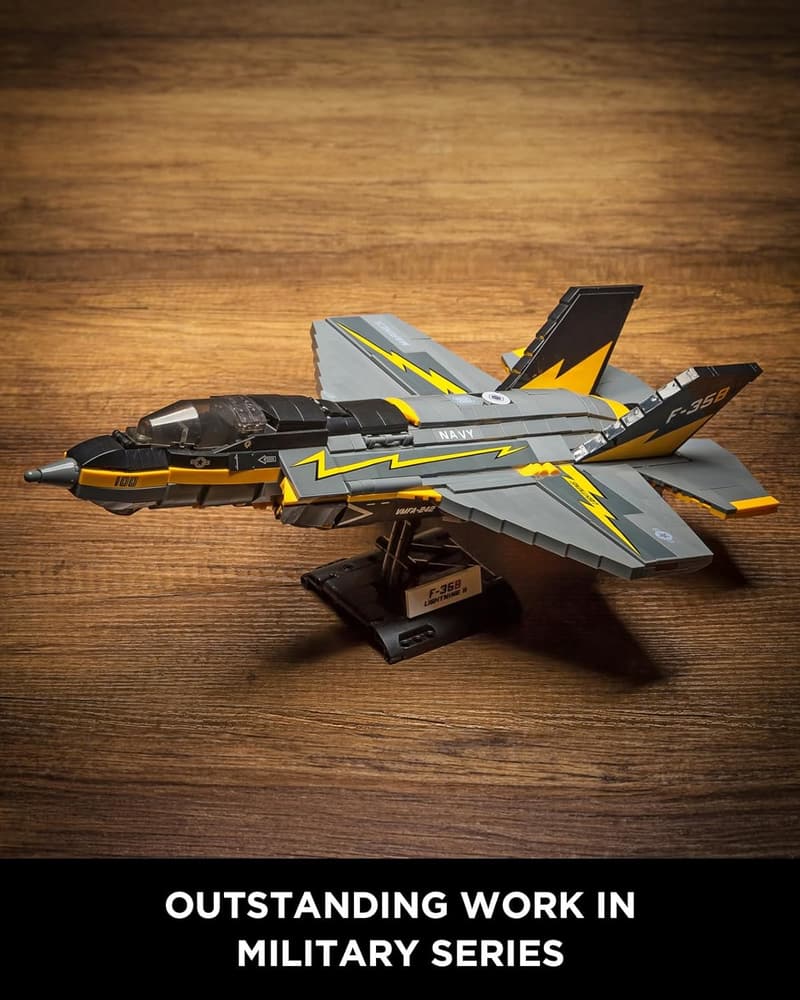 Military Airplane Building Block Set for Adults & 孩子們 (1268 Pcs)