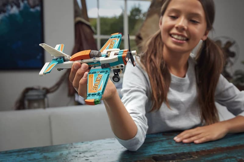 LEGO Technic Race Plane 2-in-1 Stunt Model Building Set for Kids