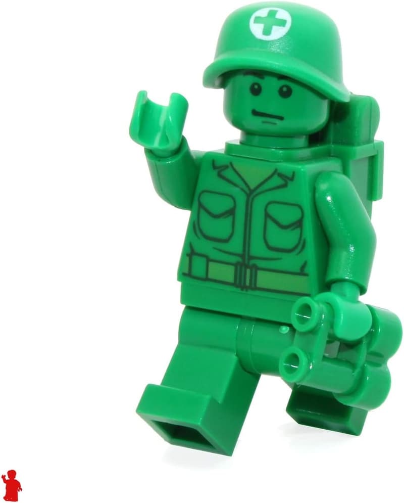 LEGO Toy Story Green Army Man Medic MiniFigure with Backpack
