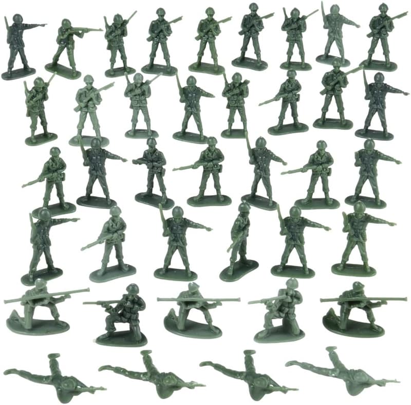 Green Army Men Toy Soldiers Set – 36 Classic Figures for Kids