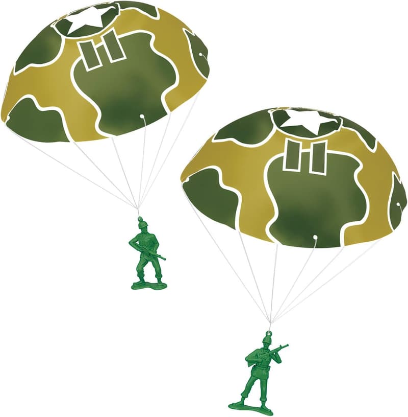 Green Army Men with Parachutes - Disney Pixar Theme