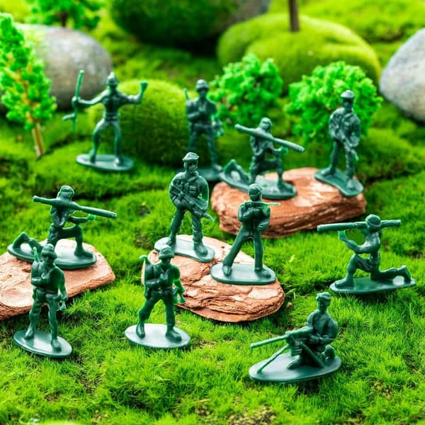 Army Men Action Figures - 100 Pcs Classic Green Soldiers, Great Birthday Gift for Boys