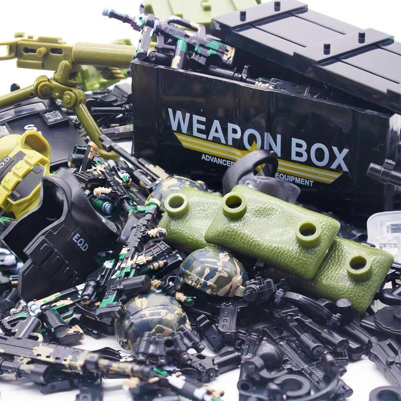 Military Weapon Accessory Kit for Building Block Toys