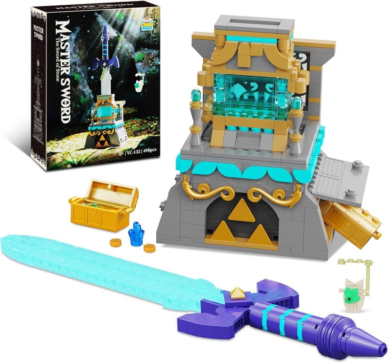Master Sword Glowing Building Block Set - Compatible with Lego (498PCS)