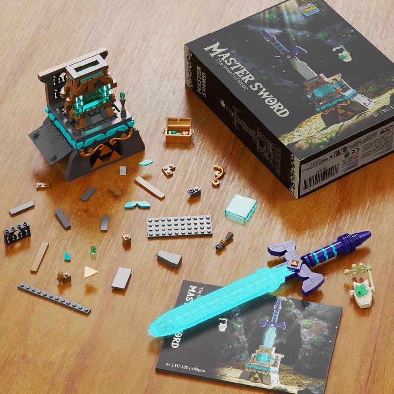 Master Sword Glowing Building Block Set - Compatible with Lego (498PCS)