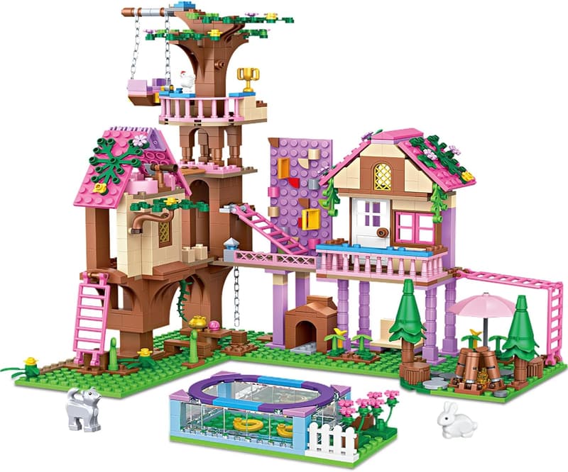 Lego-Compatible Tree House Building Set for Kids Age 6-12