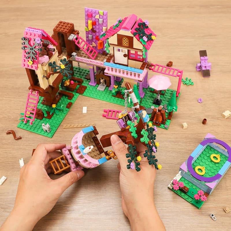 Lego-Compatible Tree House Building Set for Kids Age 6-12