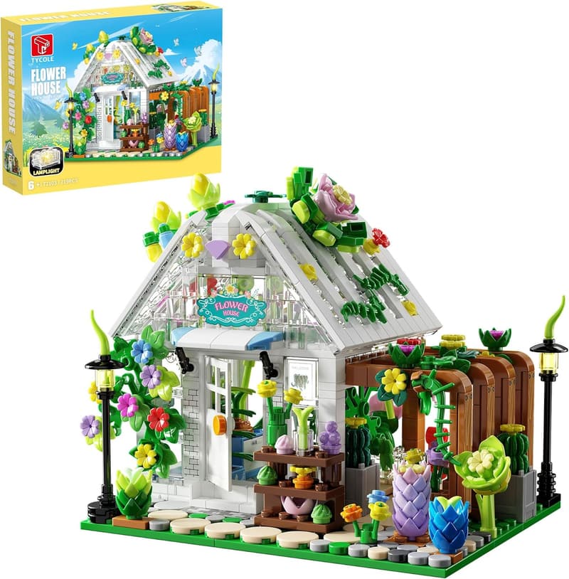 Creative Greenhouse Building Set with Lights for Ages 8-12