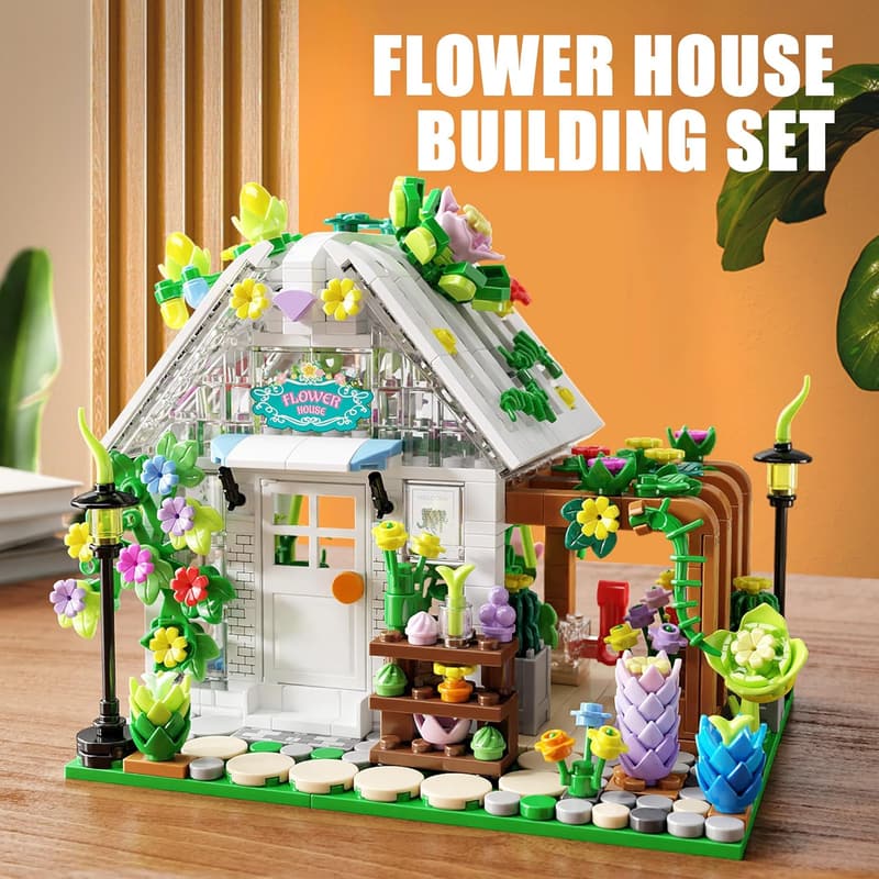 Creative Greenhouse Building Set with Lights for Ages 8-12
