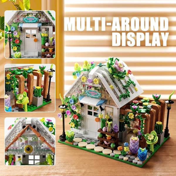 Creative Greenhouse Building Set with Lights for Ages 8-12