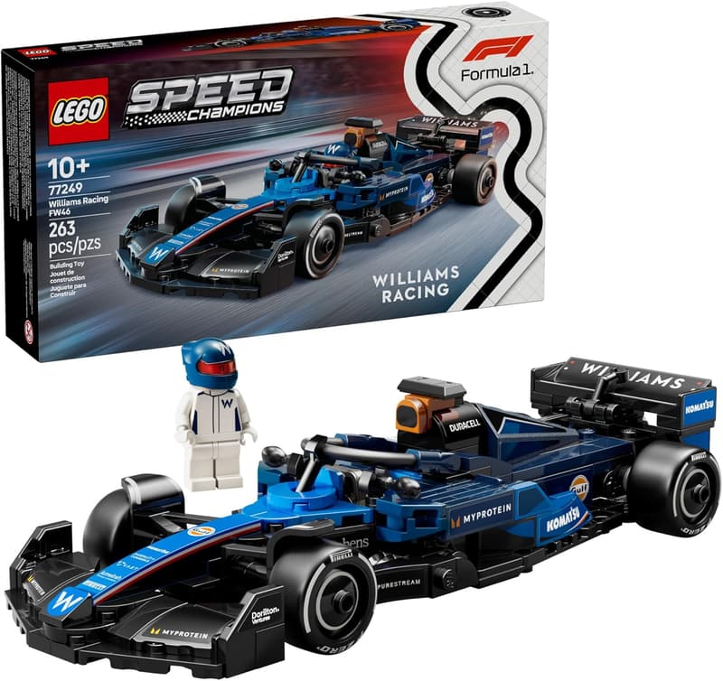 LEGO Speed Champions Williams F1 Race Car Building Set for Kids