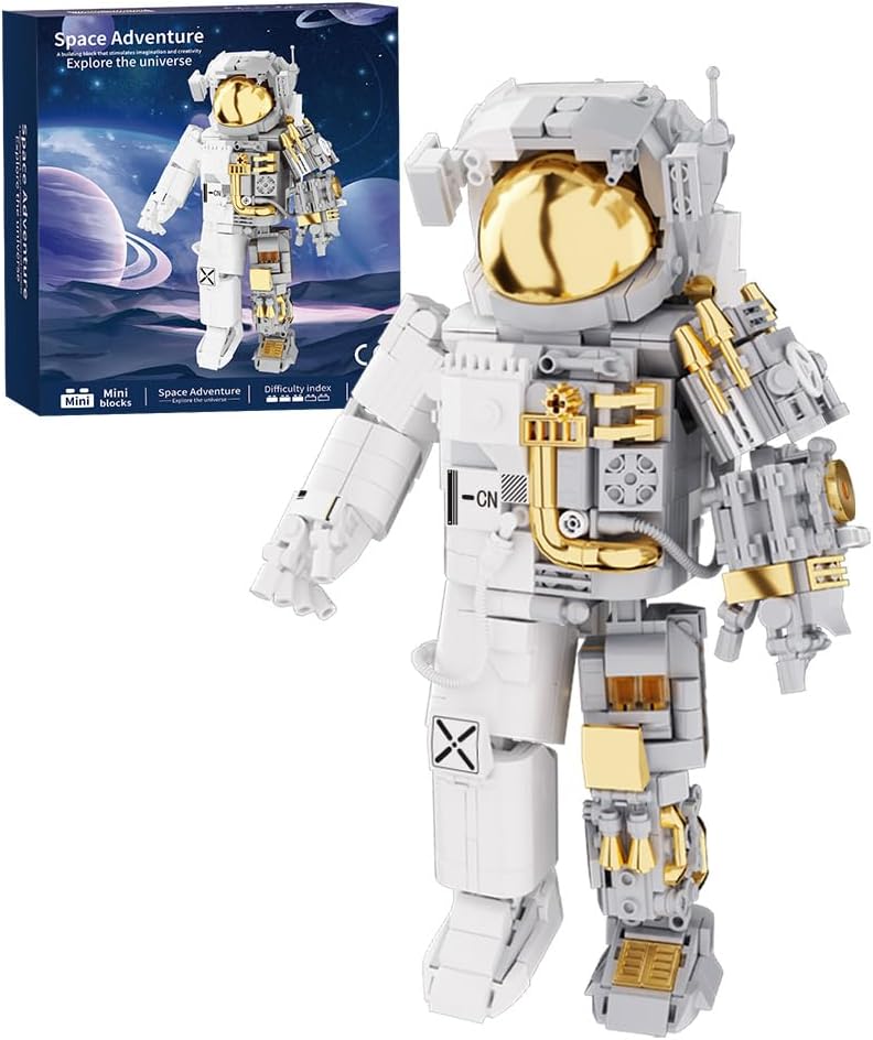 Astronaut Building Block Set - 880 Pieces for Ages 6-14