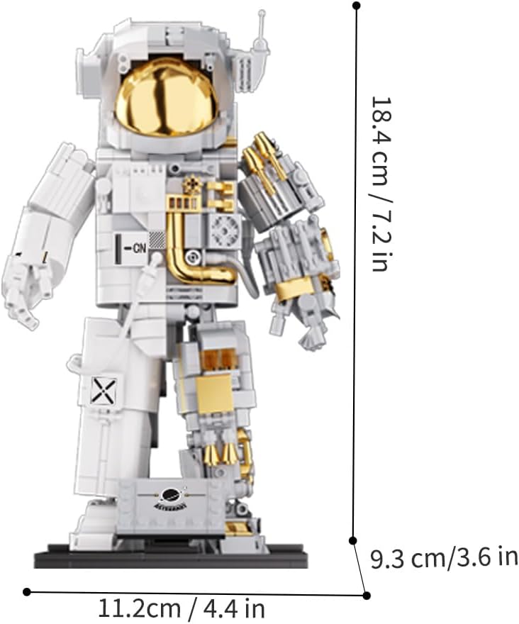 Astronaut Building Block Set - 880 Pieces for Ages 6-14