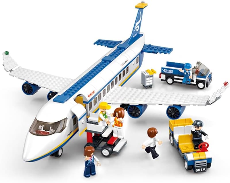STEM Building Blocks Airplane Toy for Kids Age 6-12