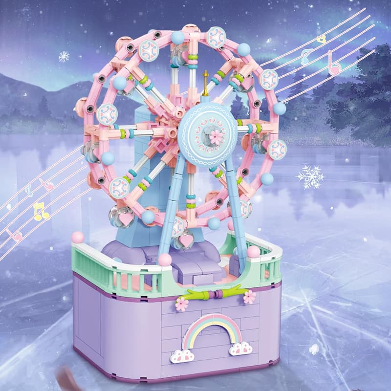 DIY Ferris Wheel Music Box Building Set for Kids 6-12 Years