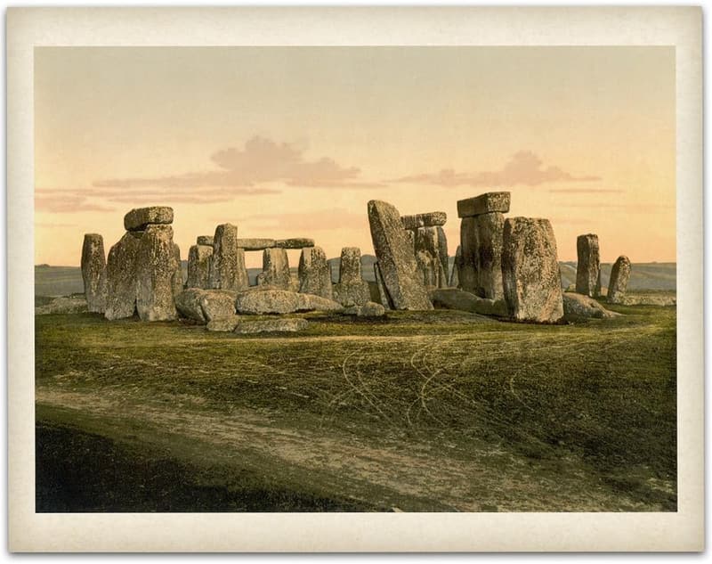Vintage Stonehenge Print - 11x14 Unframed Artwork