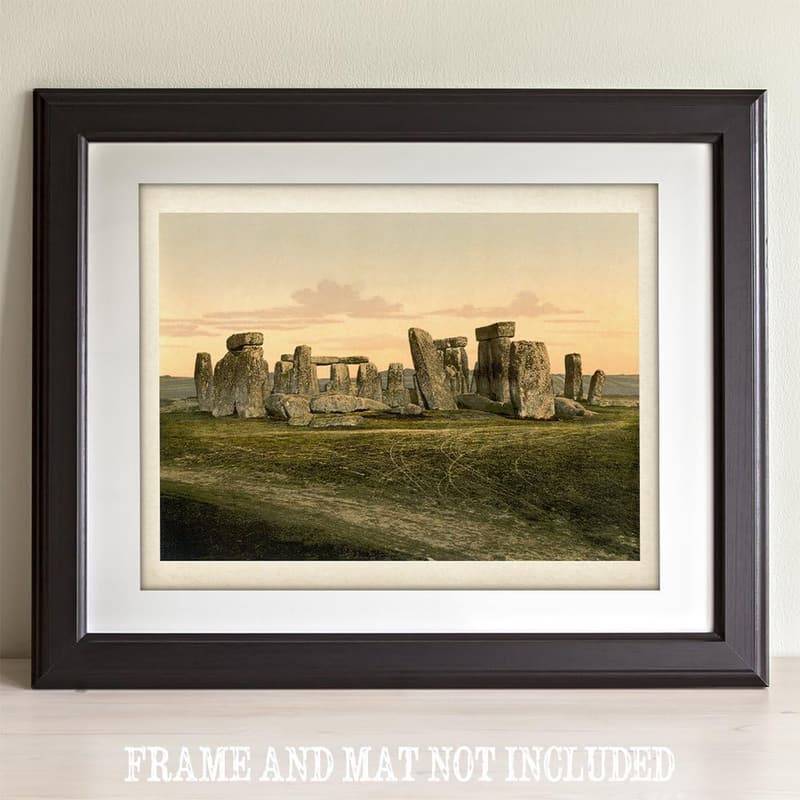 Vintage Stonehenge Print - 11x14 Unframed Artwork