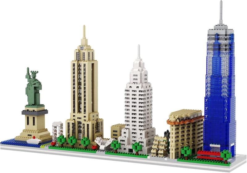 New York Skyline Micro Mini Blocks Building Set - 3048 Pieces