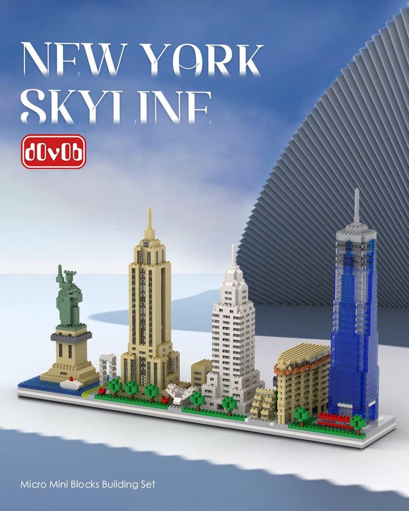 New York Skyline Micro Mini Blocks Building Set - 3048 Pieces