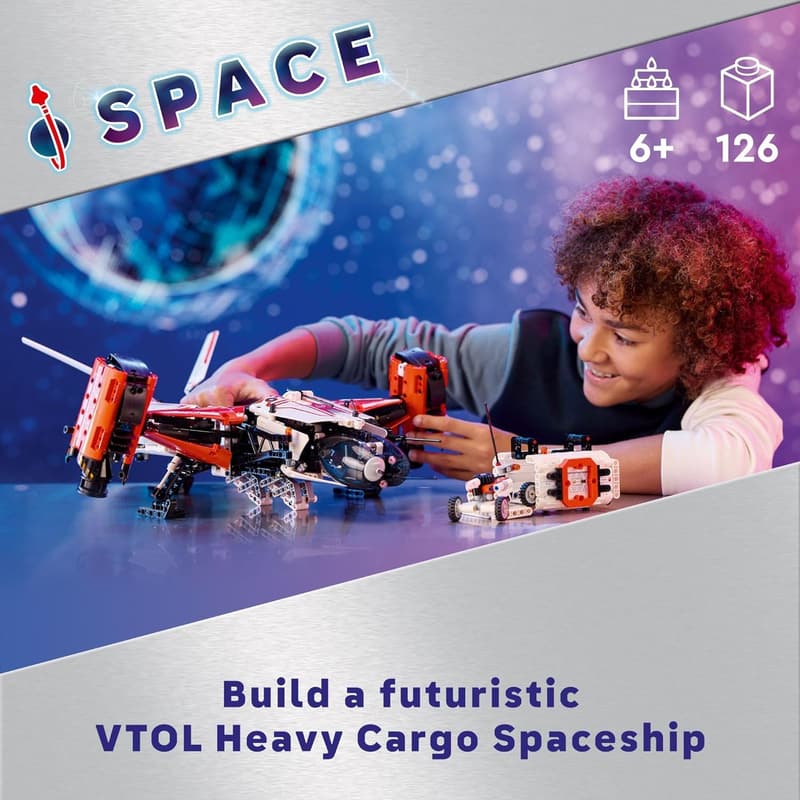 LEGO Technic VTOL Heavy Cargo Spaceship Building Set for Kids