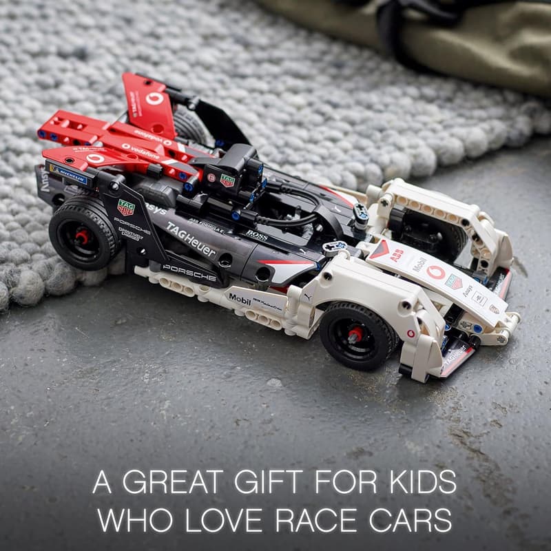 LEGO Technic Porsche 99X Electric Race Car Model Set for Ages 9+