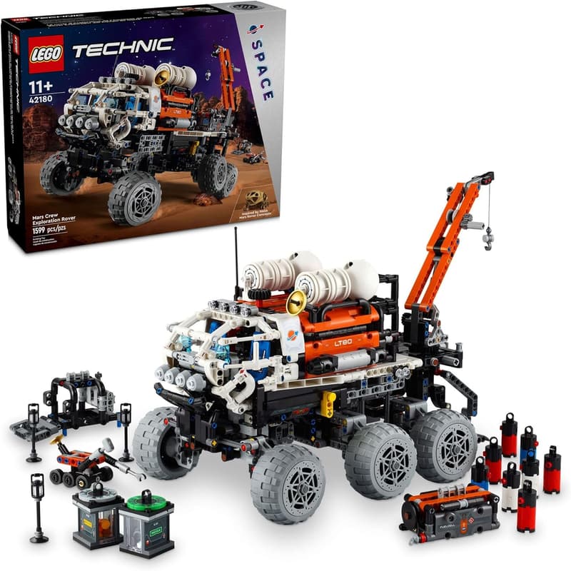 NASA-Inspired LEGO Technic Mars Rover Building Set for Kids