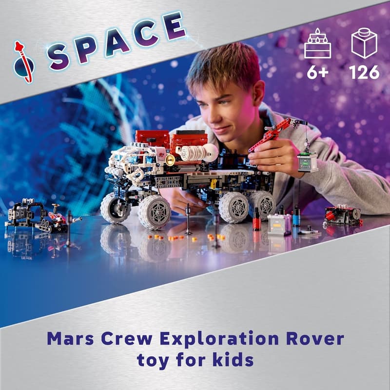 NASA-Inspired LEGO Technic Mars Rover Building Set for Kids