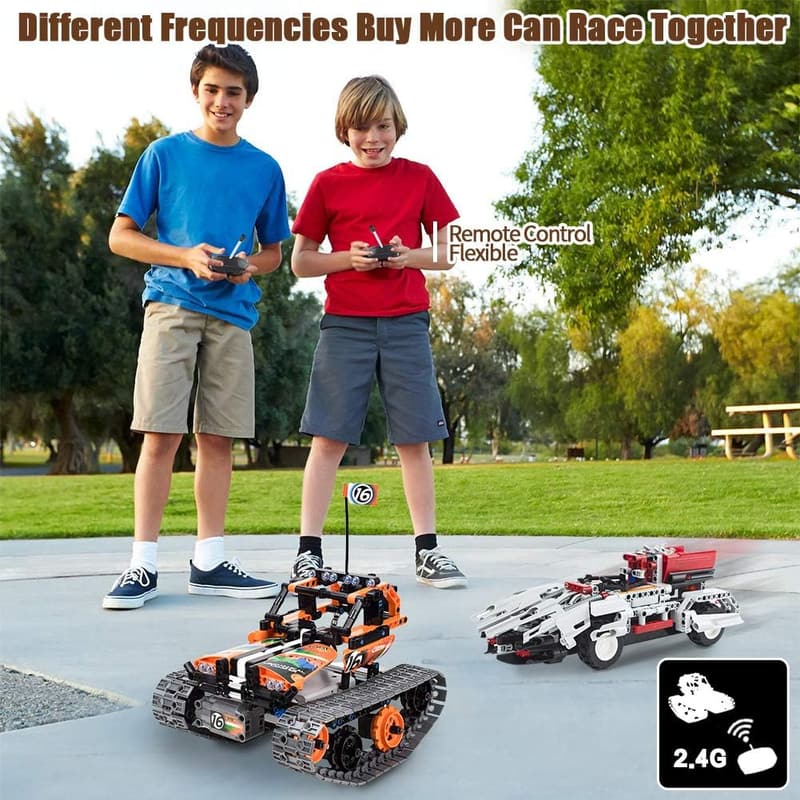 STEM Remote Control Building Kit - 3-in-1 Car/Robot/Tank Set