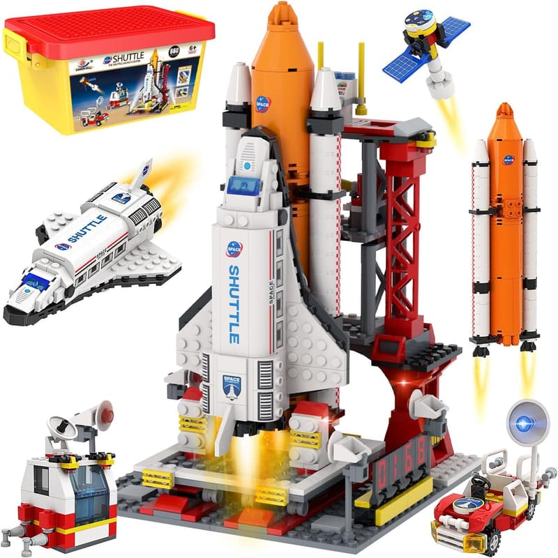 Aerospace Building Blocks Set - Space Exploration Shuttle for Kids 6-12