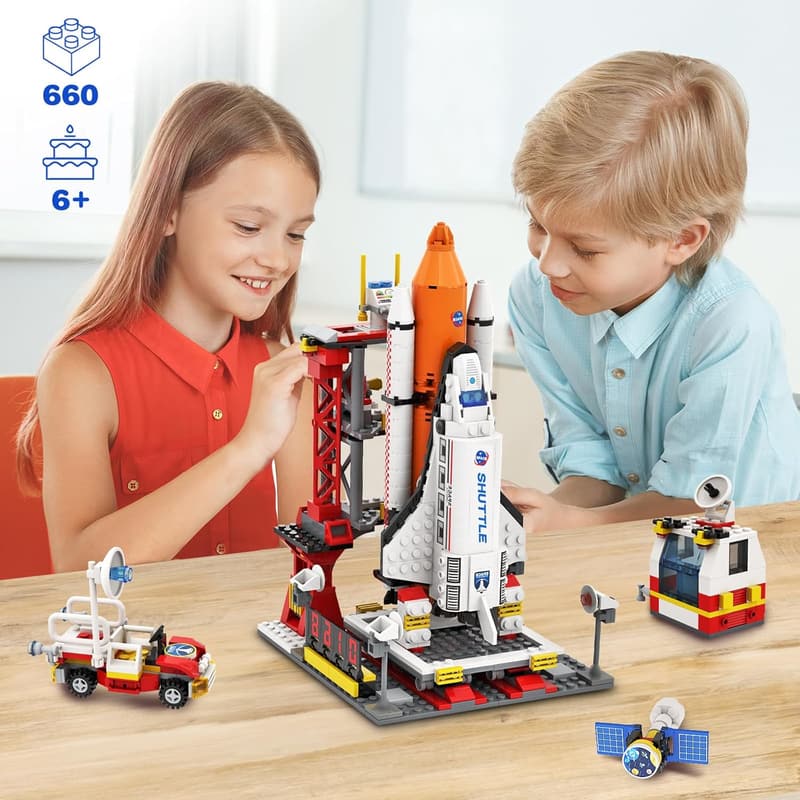 Aerospace Building Blocks Set - Space Exploration Shuttle for Kids 6-12