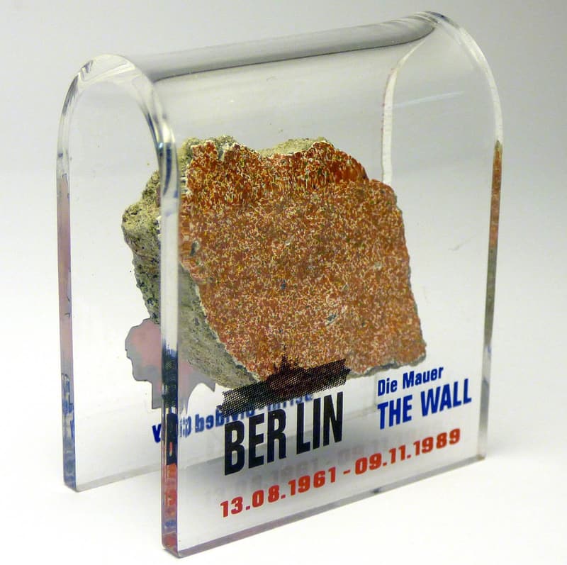 Authentic Berlin Wall Souvenir – Mounted Acrylic Display (2