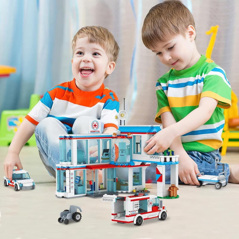City Hospital STEM Building Set - 687 PCS for Kids
