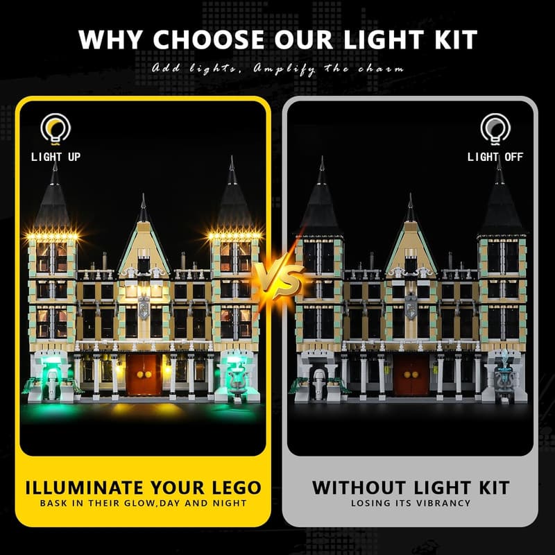 Lego 76453 Malfoy Manor Light Kit for Adults