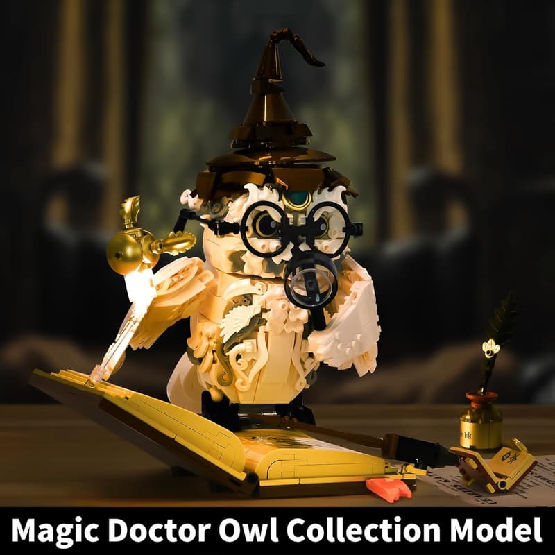 Owl Building Toy Set for Adults – Creative 1162PCS Model Decor
