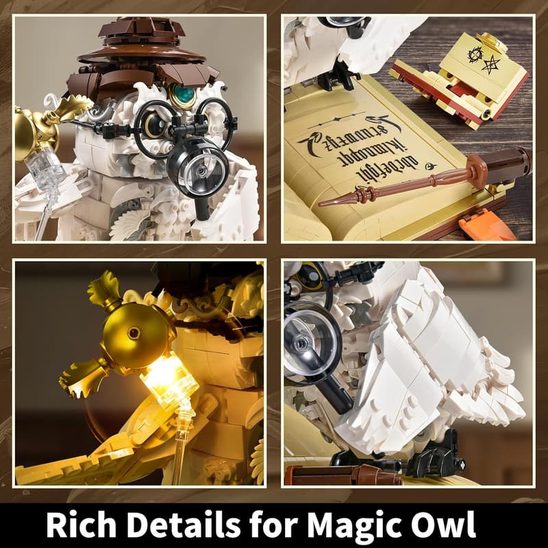 Owl Building Toy Set for Adults – Creative 1162PCS Model Decor