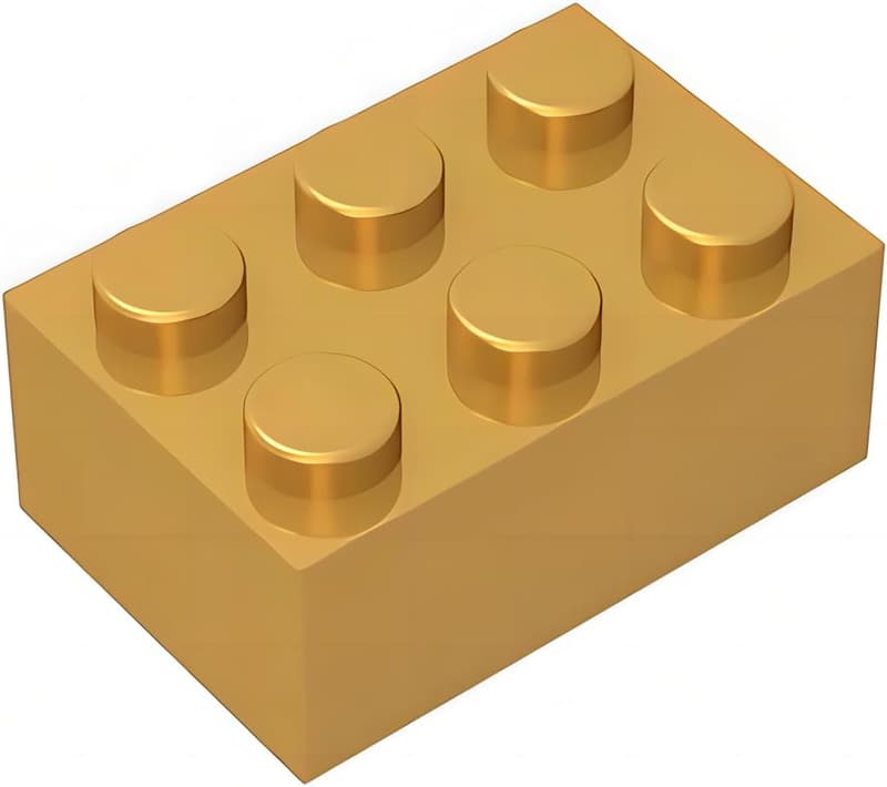 Classic 2x3 Brick Building Set - 100 Pieces, Compatible with Lego