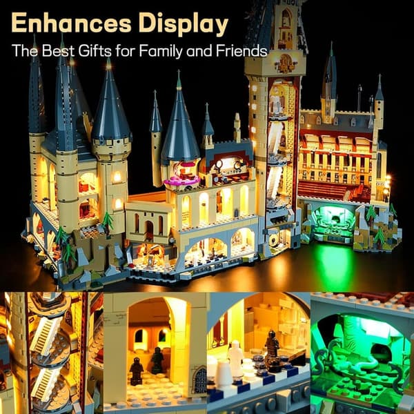 Harry Potter Hogwarts Castle LED Lighting Kit - Compatible with Lego