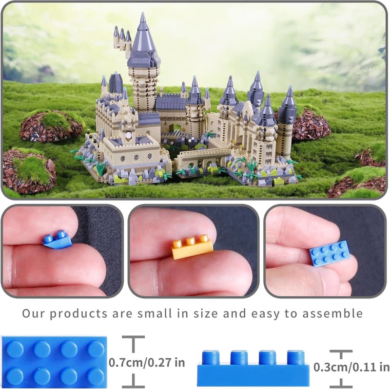 Creative Micro Mini Building Blocks - Magic Castle Set for Ages 14+