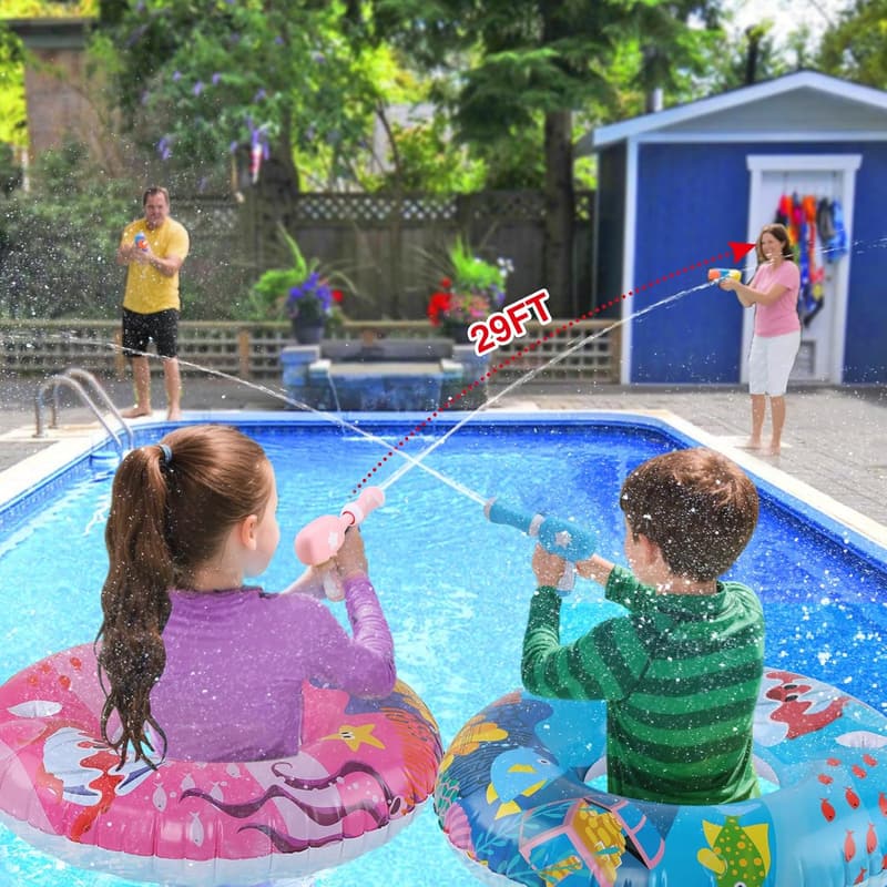 Inflatable Pool Floats with Water Gun - Summer Toys for Kids