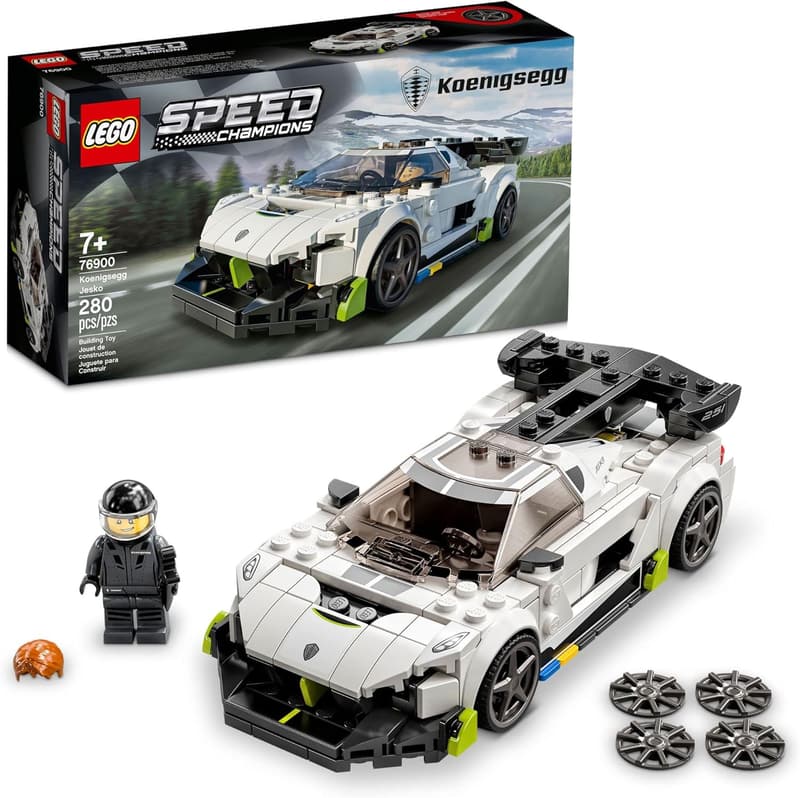 LEGO Speed Champions Koenigsegg Jesko Racing Car Set for Kids