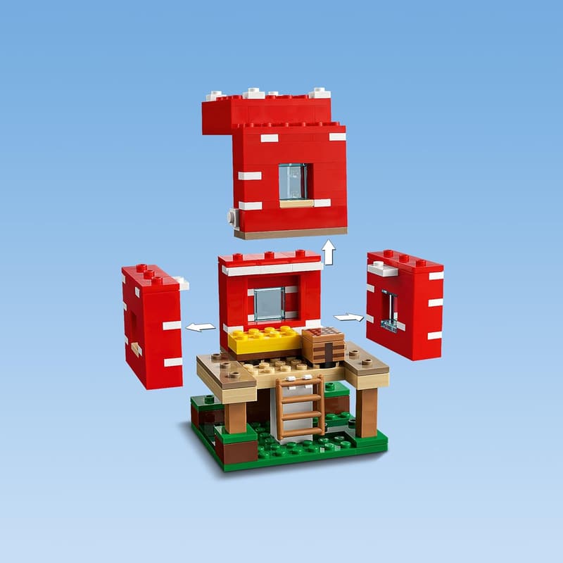 LEGO Minecraft Mushroom House Building Set for Kids 8+