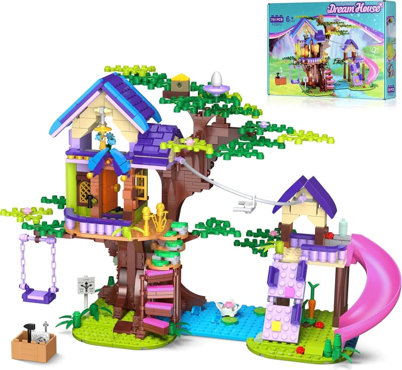 STEM Treehouse Building Set - 751-Piece Creative Gift for Kids