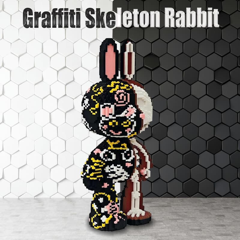 Animal Skeleton Rabbit Building Blocks Set (8000PCS, 55cm)