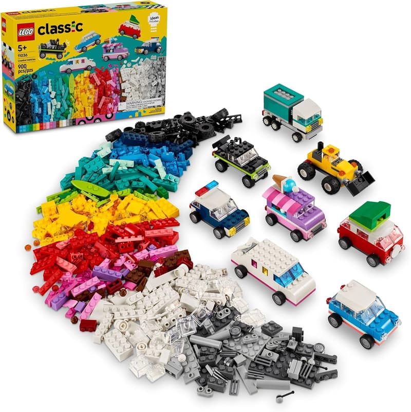 LEGO Classic Creative Vehicles Building Kit for Kids Ages 5+