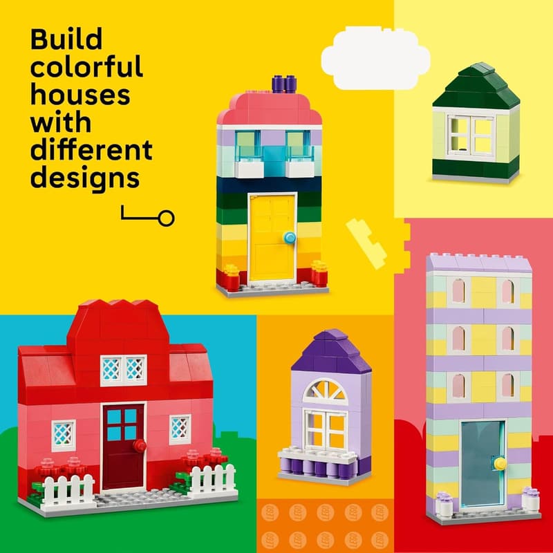 LEGO Classic Creative Houses Building Set for Kids 4+