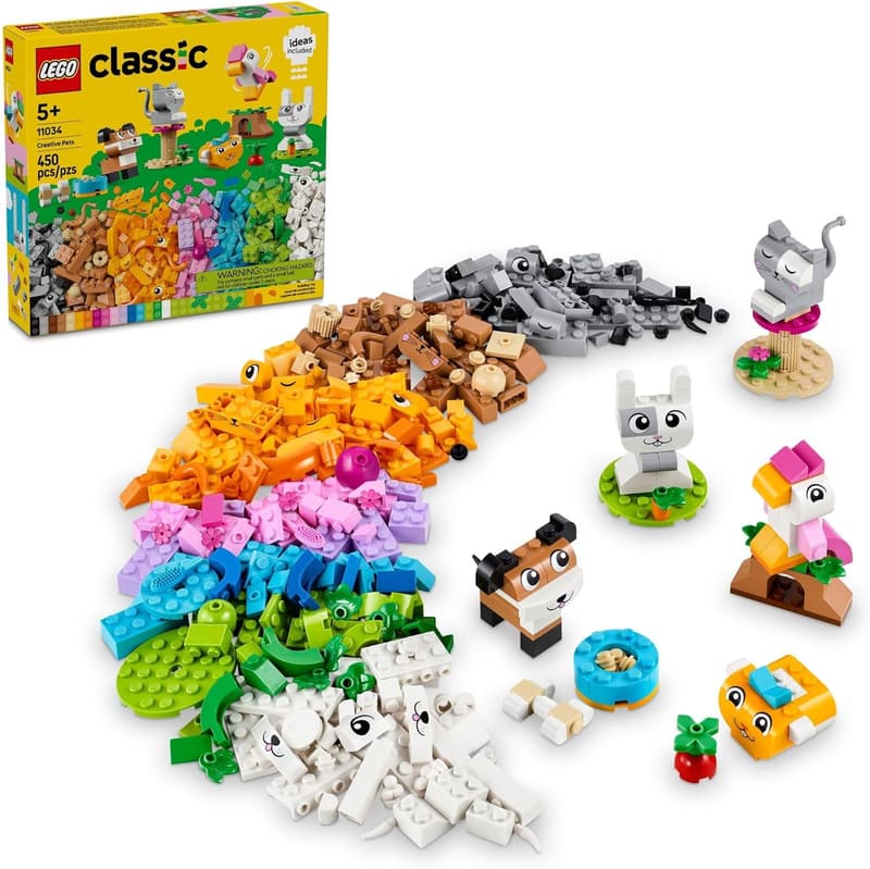 LEGO Classic Creative Pets Building Toy for Kids 5+
