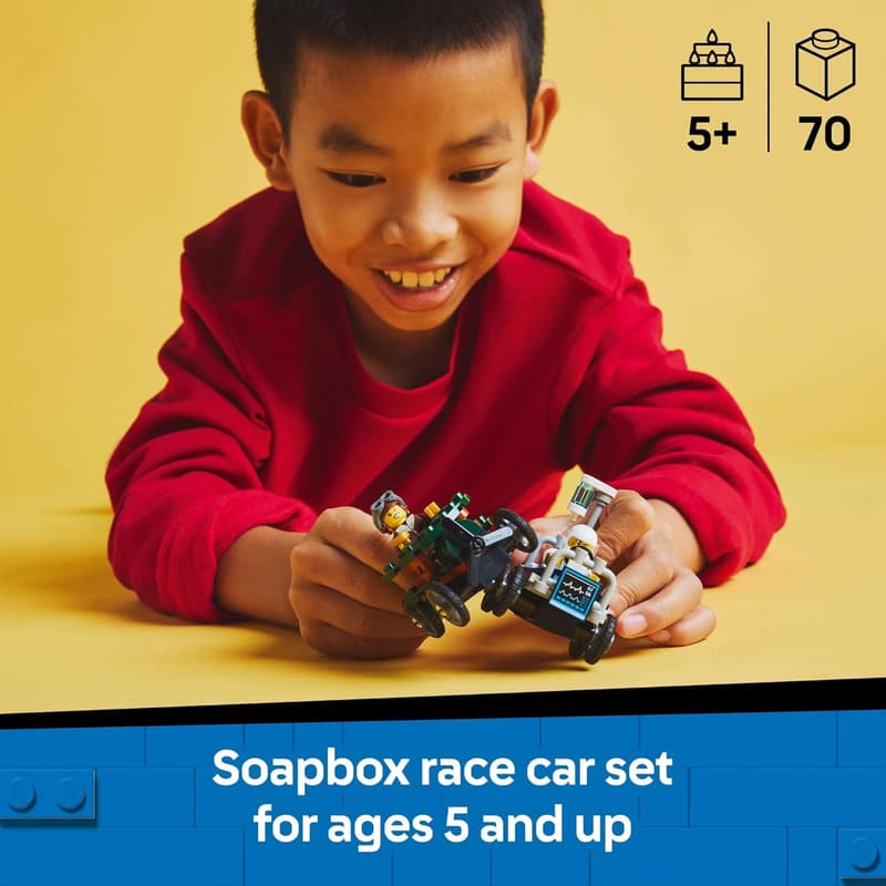 LEGO City Airplane vs. Hospital Bed Race Car Toy Set for Kids