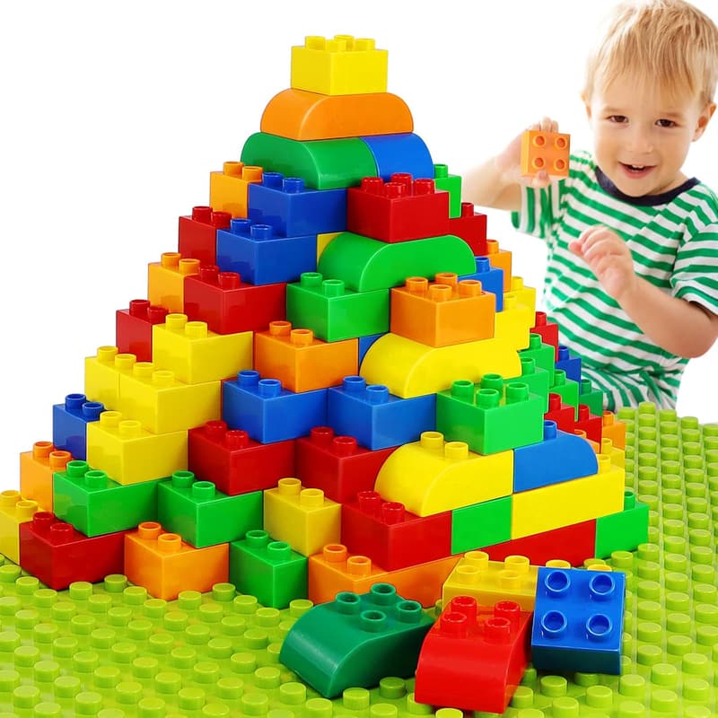 150-Piece Building Block Set for Toddlers with Baseplate
