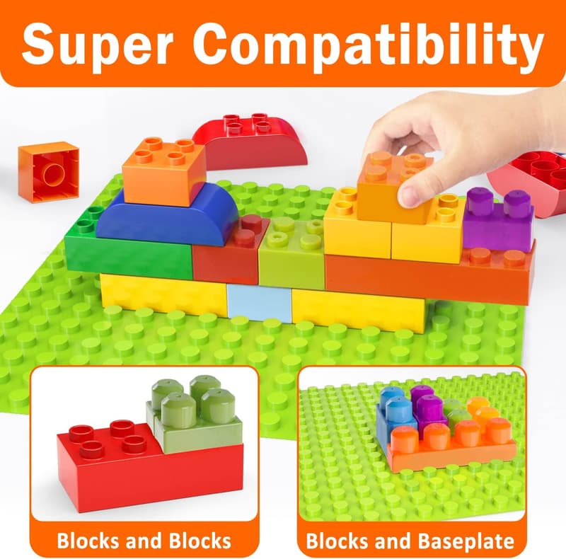 150-Piece Building Block Set for Toddlers with Baseplate