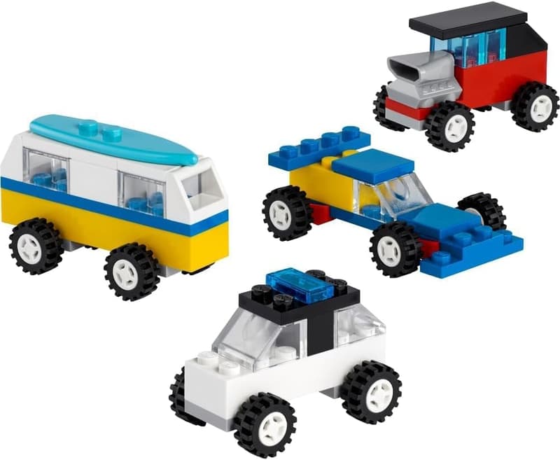 LEGO 90th Anniversary Iconic Cars Toy Set - 71 Pieces